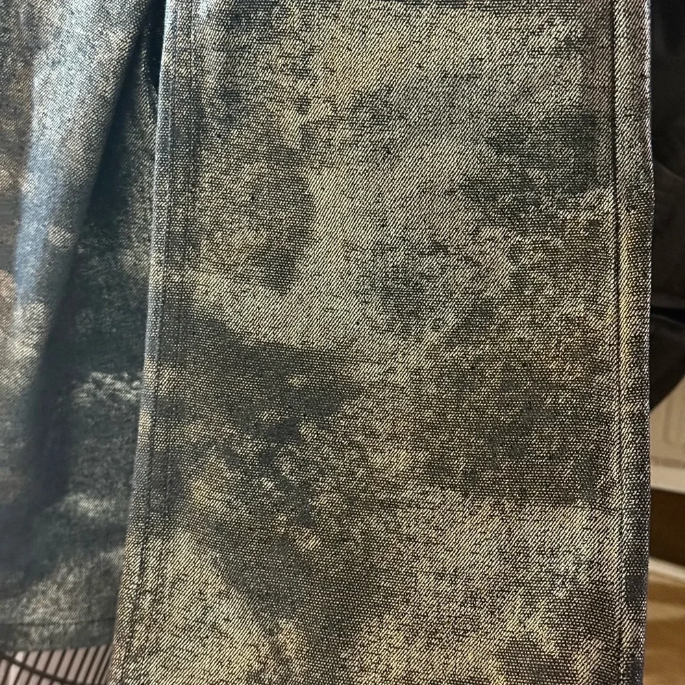 Ralph Lauren Purple Label Silver Metallic Coated Boot Cut Mid-Rise Jeans Size 26 - Picture 6 of 12